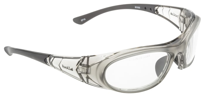 Bolle Boss Anti-Mist UV Safety Glasses, Clear Polycarbonate Lens, Vented