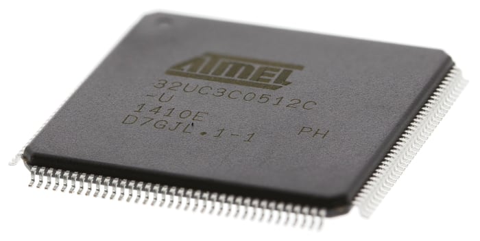 Atmel AT32UC3C0512C-ALUT, 32bit AVR Microcontroller, AT32, 66MHz, 512 kB Flash, 144-Pin TQFP