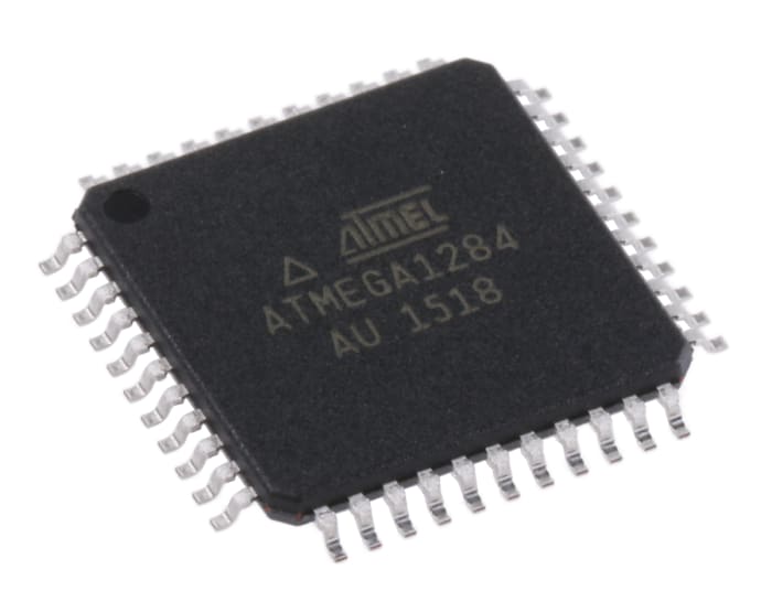Microchip ATMEGA1284-AU, 8bit AVR Microcontroller, ATmega, 20MHz, 128 kB Flash, 44-Pin TQFP