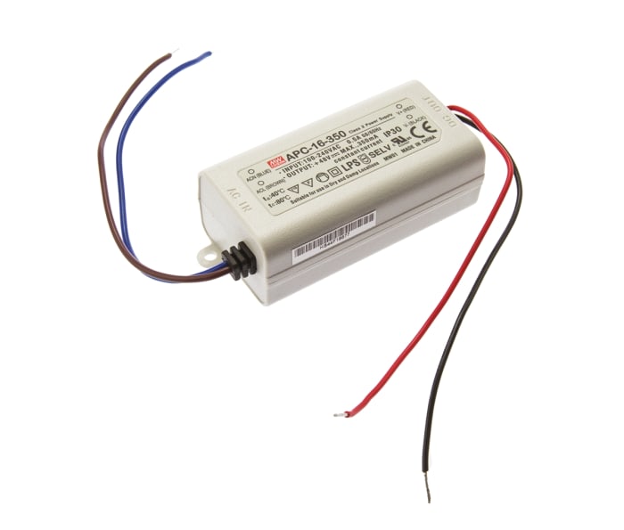 Budič LED APC-16-350 12 → 48V 350mA 16.8W IP30 konstantní proud MEAN WELL