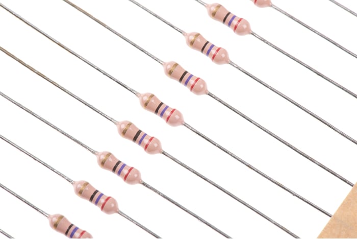 RS PRO 27Ω Carbon Film Resistor 0.5W ±5%