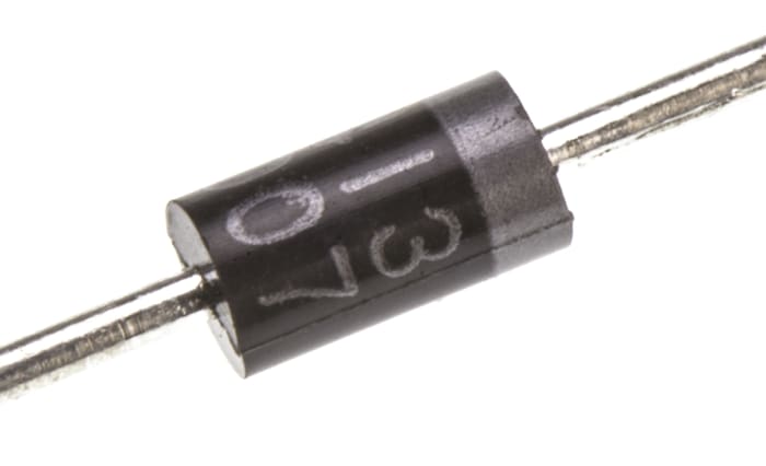 Diodes Inc 1000V 1A Rectifier Diode 2 Pin DO 41 1N4007 T