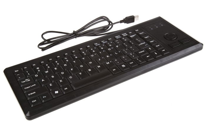 Cherry Wired USB Compact Keyboard, QWERTY (US), Black