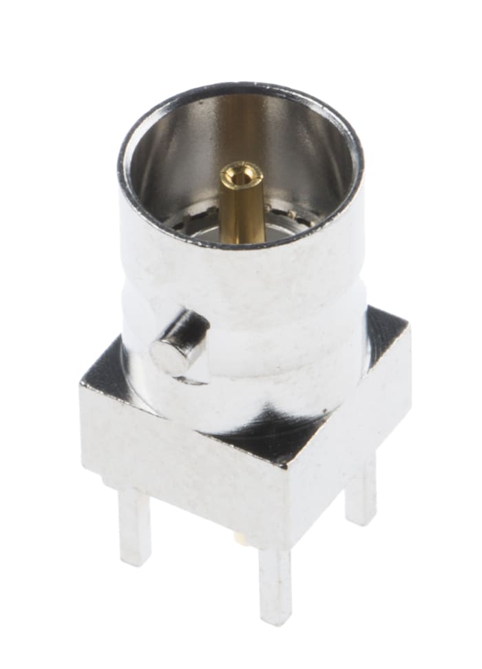 RS PRO RS PRO, jack PCB Mount BNC Connector, 75Ω, Through Hole