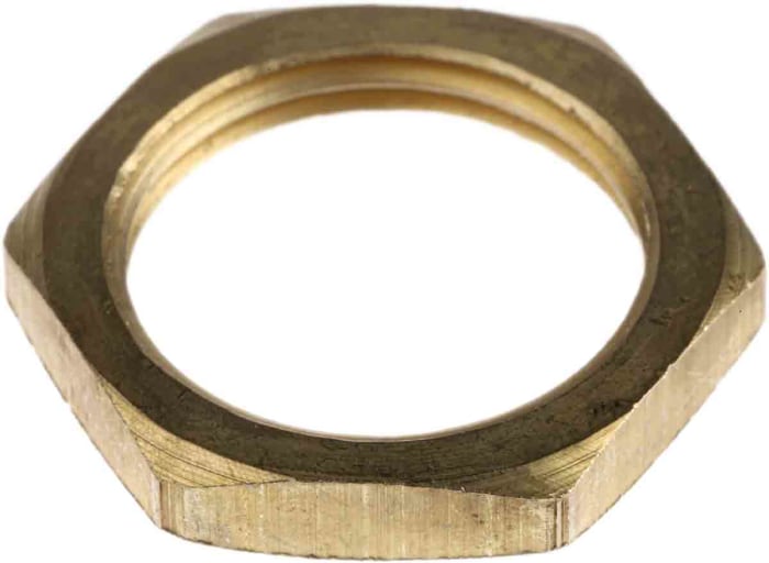 Kopex Locknut, Conduit Fitting, 20mm Nominal Size, M20, Brass