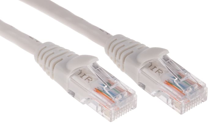 Câble Ethernet RS PRO catégorie 5e, U/UTP, Blanc, Longueur 10m PVC, avec connecteur