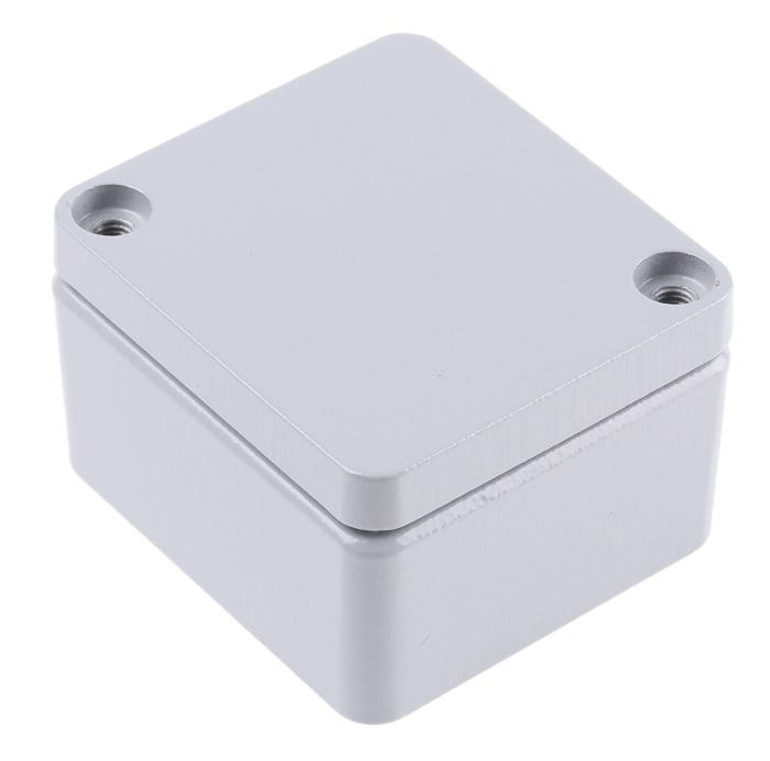 Caja Fibox de Aluminio Gris, 50 x 45 x 31.5mm, IP67