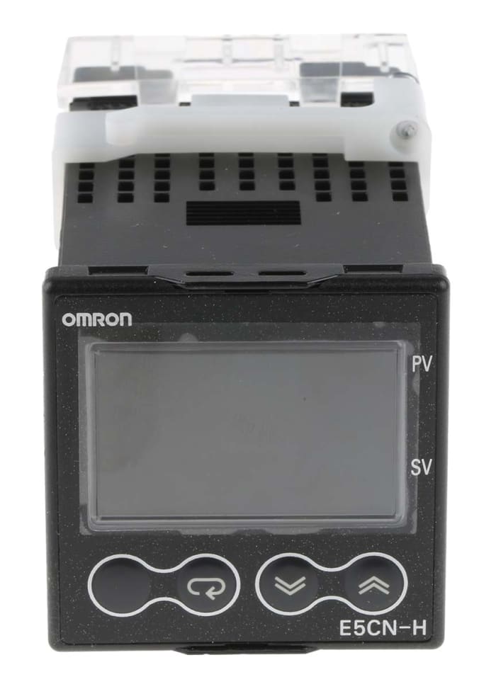 Omron E5CN Panel Mount PID Temperature Controller, 48 x 48mm, 2 Output SSR, Solid State Relay, Logic, 100 → 240 V ac