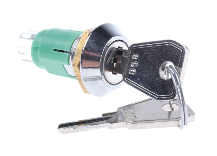 HRL-5-M-S-2-RS Lorlin | Lorlin Key Switch, DPDT, 1 A @ 24 V dc 2-Way ...