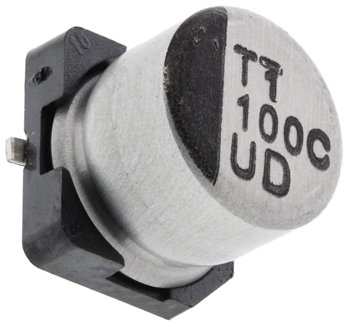 Nichicon 100μF Aluminium Electrolytic Capacitor 16V dc, Surface Mount - UUD1C101MCL1GS