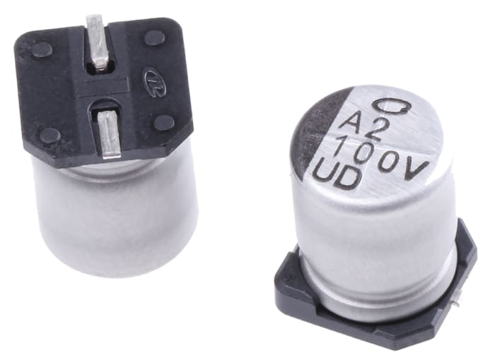 Nichicon 100μF Aluminium Electrolytic Capacitor 35V dc, Surface Mount - UUD1V101MNL1GS