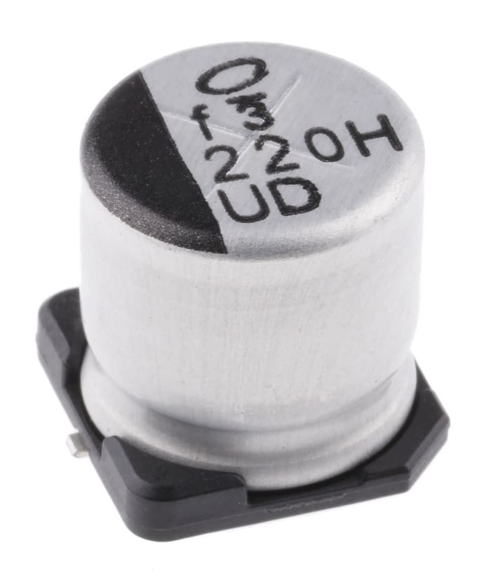 Nichicon 220μF Aluminium Electrolytic Capacitor 50V dc, Surface Mount - UUD1H221MNL1GS