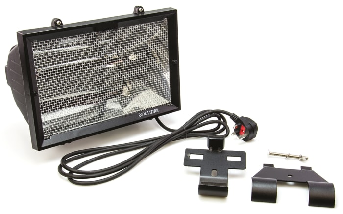 Knightsbridge 1.3kW Infrared Infrared Heater, Pillar Mounted, Type G - British 3-pin