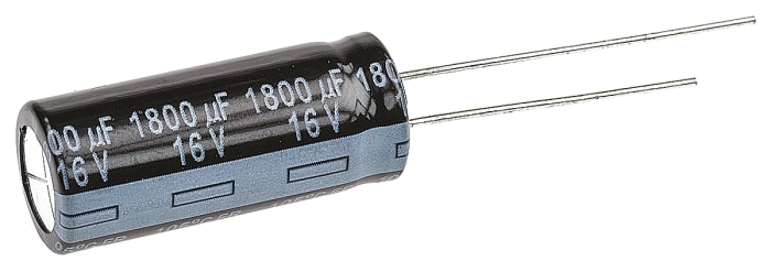 Condensateur Panasonic série FR, Aluminium électrolytique 1800μF, 16V c.c.