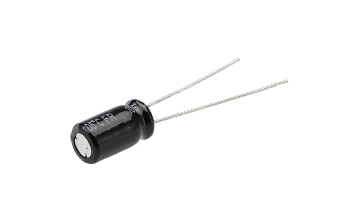 Panasonic 100μF Aluminium Electrolytic Aluminium Electrolytic Capacitor 25V dc, Radial, Through Hole - EEUFR1E101