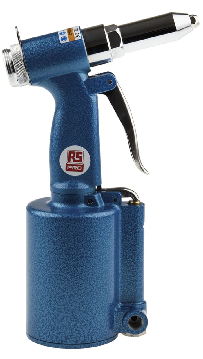 RS PRO 1/4in Air Rivet Gun, 3/16 in Maximum Rivet Size (APT690)