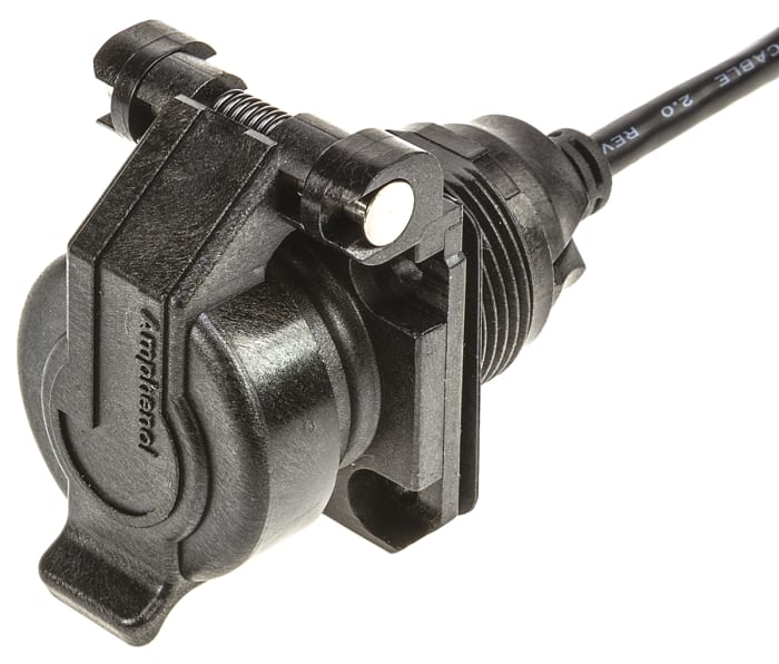 Kabel USB-A,zásuvka,krytka,0,5m