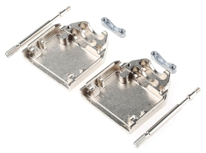 Amphenol Communications Solutions 8655MH Series Die Cast Zinc D Sub Backshell, 15 Way, Strain Relief