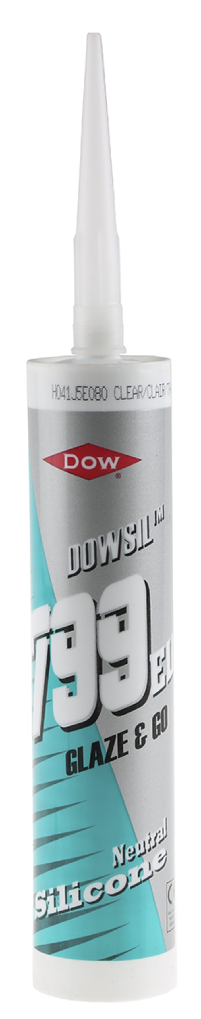 Dow 799 Clear Glass and Metal Building Silicone Sealant - 10.3 Fluid Ounce  Cartridge 799C