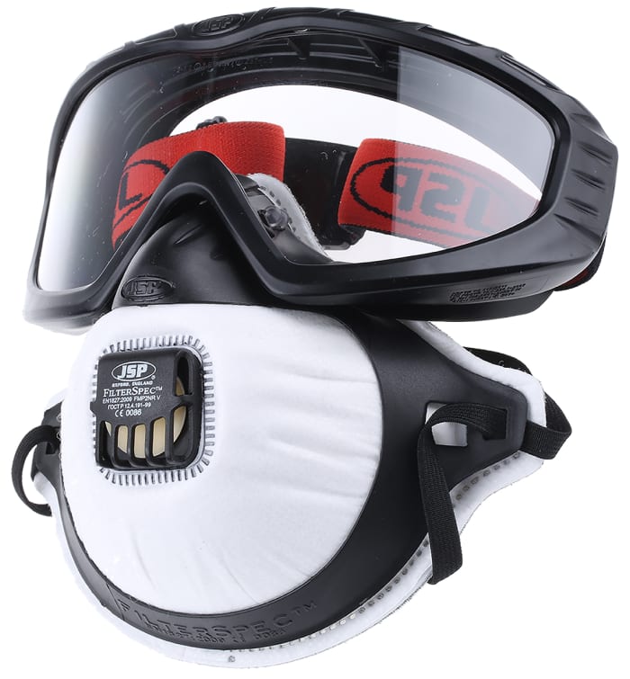 JSP General PPE Combination Kit Containing Black Holder, Filter x 3, Goggles