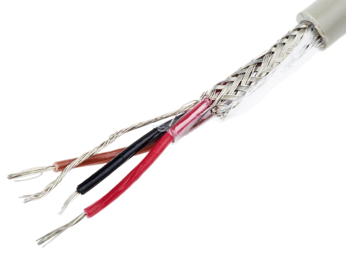 Alpha Wire ProTekt Series Data Cable, 3 Cores, 0.35 mm², Screened, 22 AWG, 50m, Screened Shield