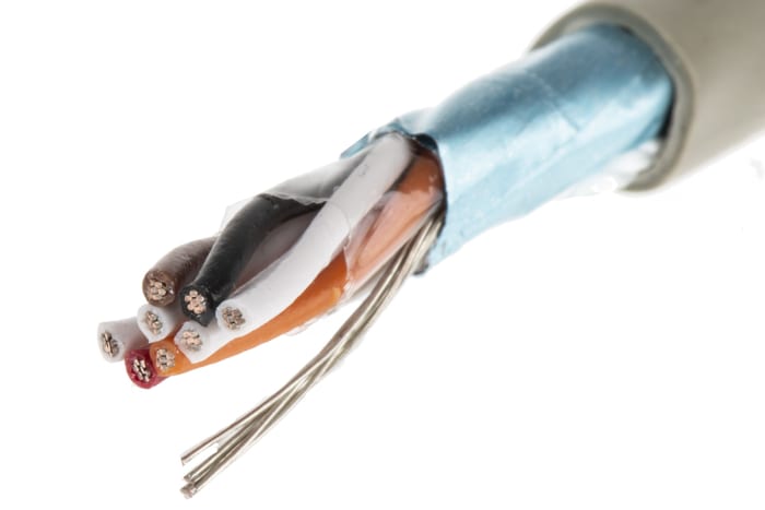Alpha Wire ProTekt Series Data Cable, 4 Pairs, 8 Cores, 0.23 mm², Screened, 24 AWG, 50m, Screened Shield