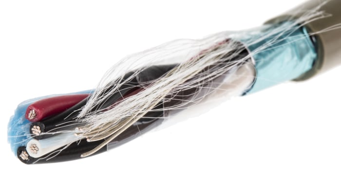 Alpha Wire ProTekt Series Data Cable, 2 Pairs, 4 Cores, 0.56 mm², Screened, 20 AWG, 50m, Screened Shield