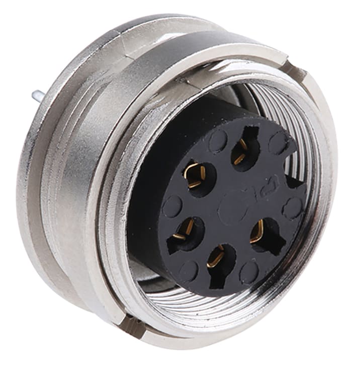 Lumberg, KGR 5 Pole M16 Din Socket, DIN EN 60529, 5A, 250 V ac IP40, Female, Panel Mount