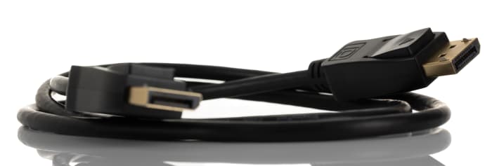 Cable DisplayPort negro RS PRO, con. A: DisplayPort macho, con. B: DisplayPort macho, long. 1m