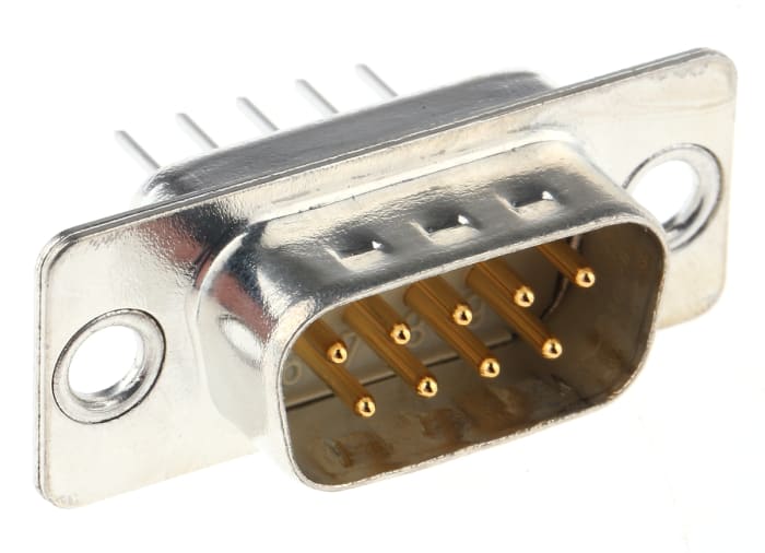 HARTING D-Sub Standard 9 Way Through Hole D-sub Connector Plug, 2.74mm Pitch