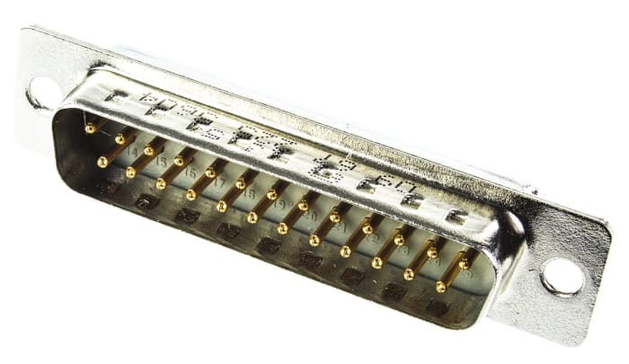 Connecteur Sub-D Mâle HARTING 25 voies Montage panneau Droit