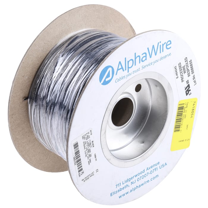 6713 BK001 Alpha Wire  Alpha Wire EcoWire Series Black 0.33 mm²