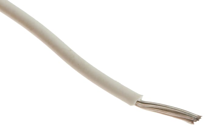 Alpha Wire Bağlantı Kablosu, Beyaz, EcoWire, 0,35 mm², 600 V, 22 AWG, 305m