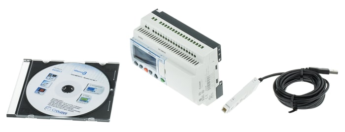 Crouzet Millenium 3 Series Logic Control for Use with XD26 Series, 24 V dc Supply, Relay Output, 16-Input, Analogue,
