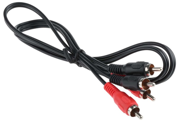 Cable auxiliar RCA x 2 a RCA x 2, 1m