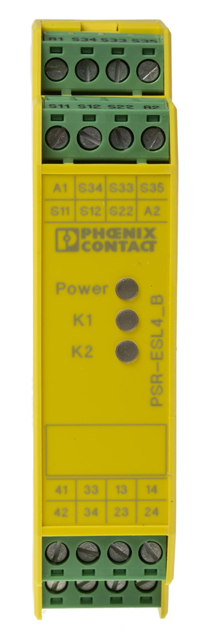 Phoenix Contact PSRclassic PSR-SCP- 24UC/ESL4/3X1/1X2/B Emergency Stop Safety Relay, 24V ac/dc, Dual-Channel, 3 Safety