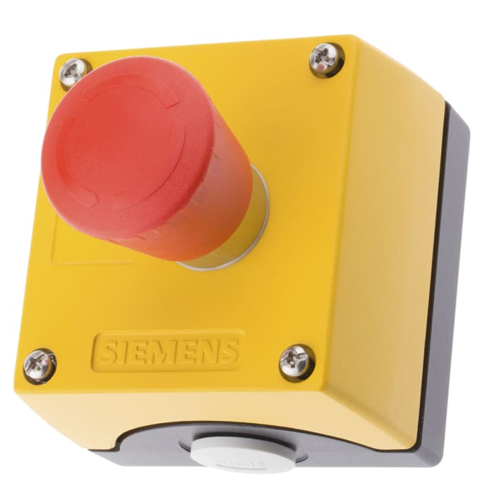 Siemens Emergency Stop Push Button, Surface Mount, SPST, IP67