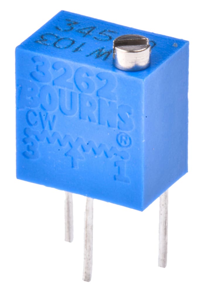 Bourns Trimpot (Trimmer Potansiyometre) 10kΩ, 12 Dönüşlü, Üstten Ayarlı, 0,25W, ±100ppm/°C, Pinli