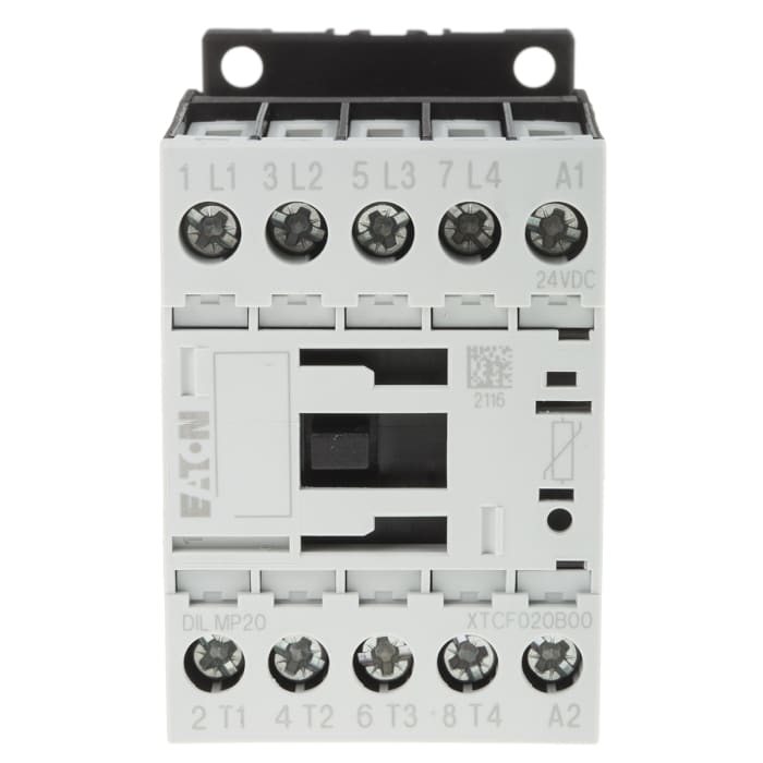 Eaton xStart Contactor, 24 V dc Coil, 4-Pole, 20 A, 5.5 kW, 4NO, 400 V ac