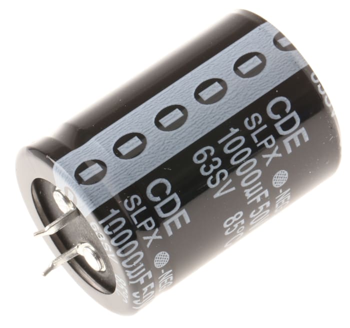 Cornell-Dubilier 10000μF Aluminium Electrolytic Capacitor 50V dc, Snap-In - SLPX103M050E7P3