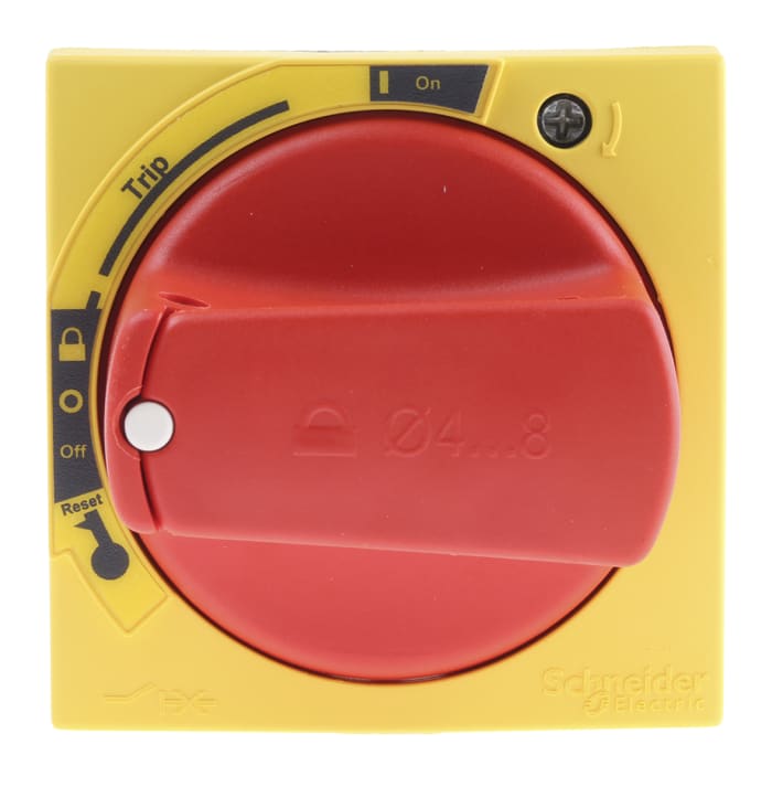 Schneider Electric Padlockable Handle TeSys GV2 Series Handle for Use with GV2L Series, GV2P Series