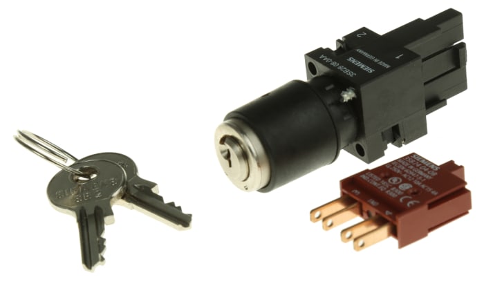 IP65 Key Switch, SPST, 10 A 2-Way