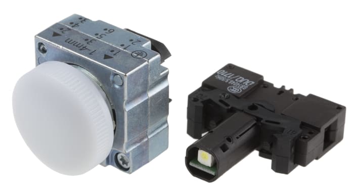 Voyant lumineux LED Siemens Blanc 24 V (c.a./c.c.), Ø découpe 22mm, Montage panneau, IP66