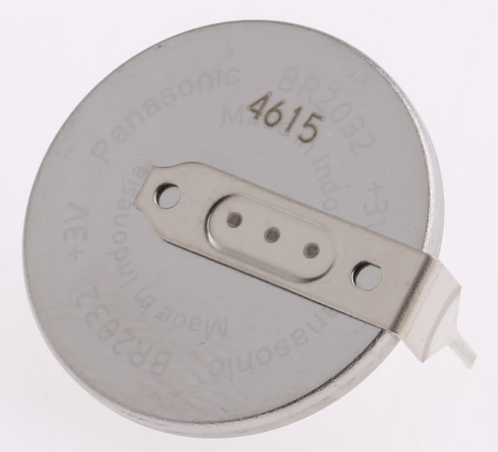 Pile bouton lithium horizontale BR-2032