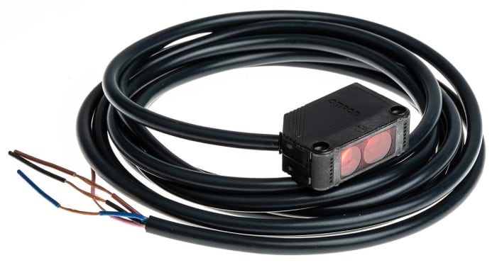 Omron Background Suppression Photoelectric Sensor, Block Sensor, 20 mm → 200 mm Detection Range