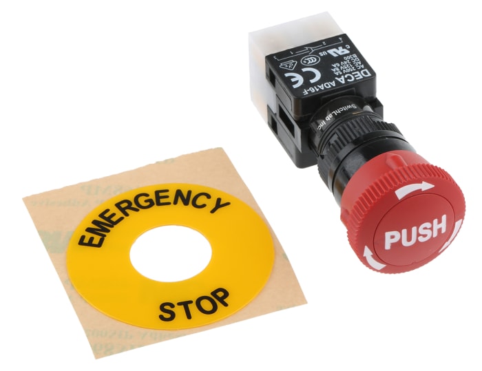 Buton / Buton Siviç / Buton Switch, 16mm, Çift Kutuplu Çift Atımlı (DPDT), Mandallama, IP65, 250V ac