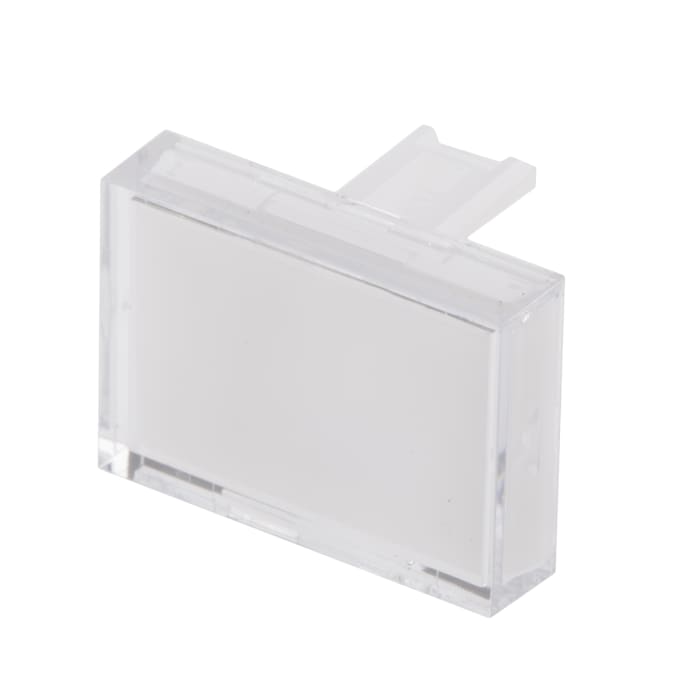 Embellecedor para botón pulsador Blanco Rectangular para uso con Serie SD16