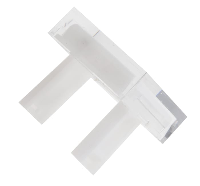 RS PRO White Square Push Button Lens for Use with SD16 Series