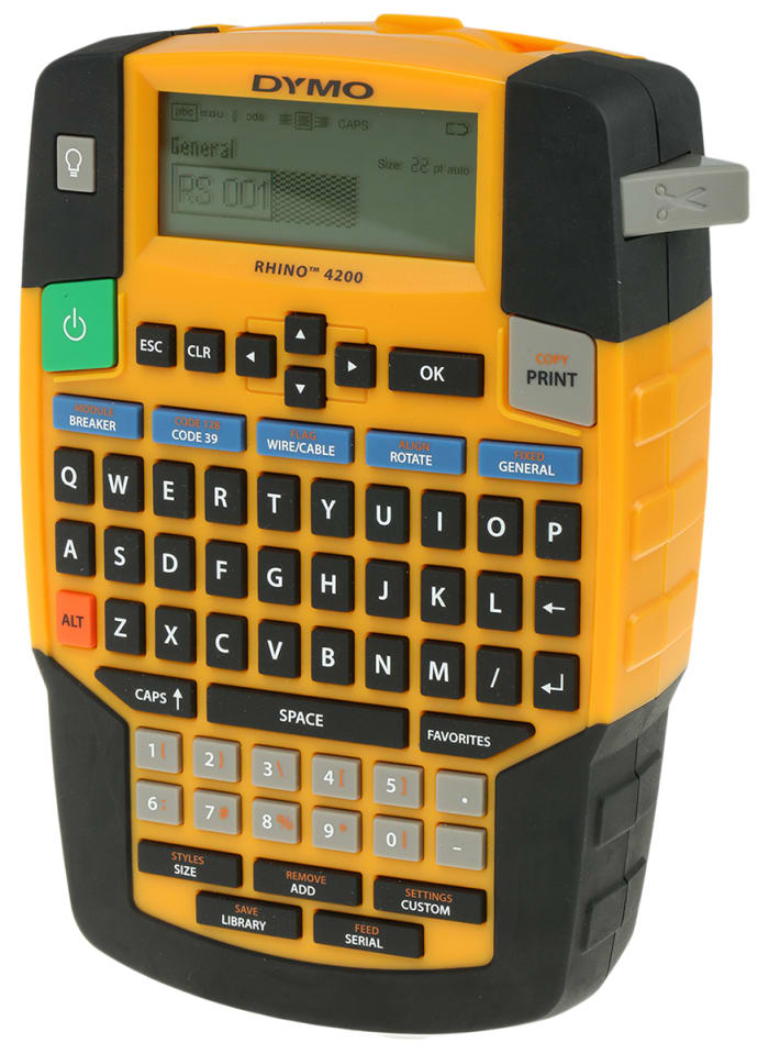 DYMO Rhino 4200 Etiketleme Makineleri, QWERTY (Birleşik Krallık) Klavyeli, Üretici Kodu: S0955990