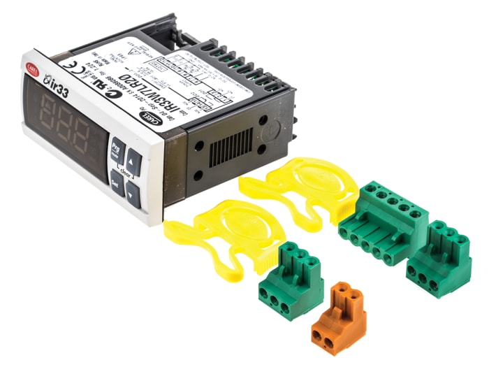 Carel IR33 Panel Mount PID Temperature Controller, 76.2 x 34.2mm, 2 Output Relay, 12 → 24 V ac, 12 → 30 V